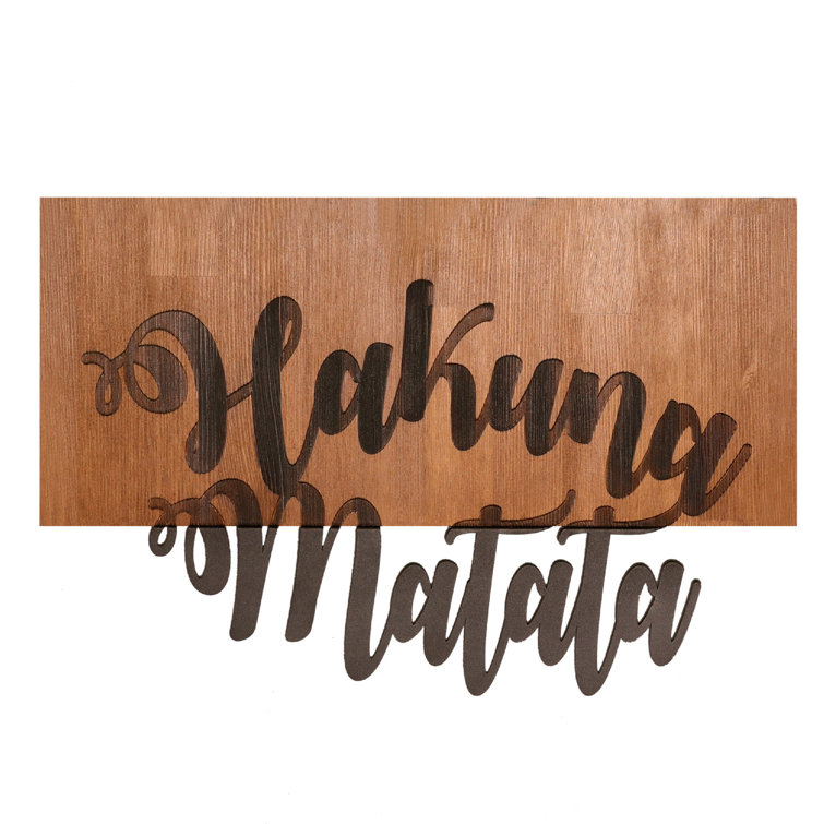 Brambly Cottage Hakuna Matata Wall Décor Wayfair.co.uk